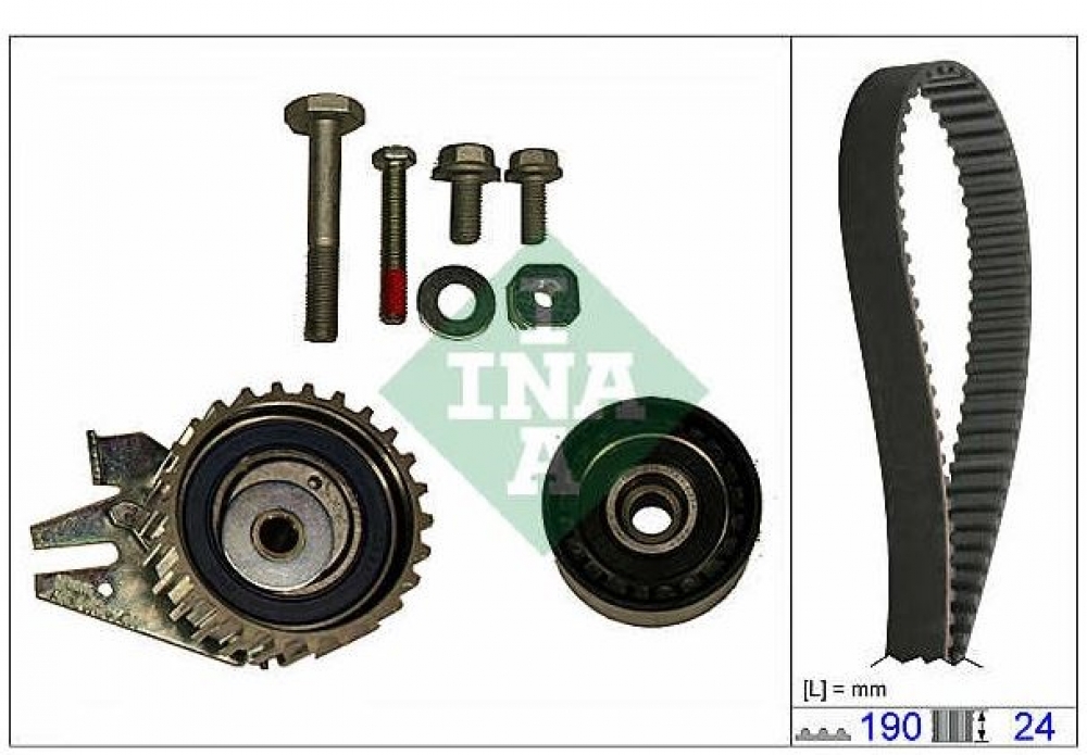 Kit distributie Z19DT INA pentru Opel Zafira B, Astra H, Vectra C, Signum